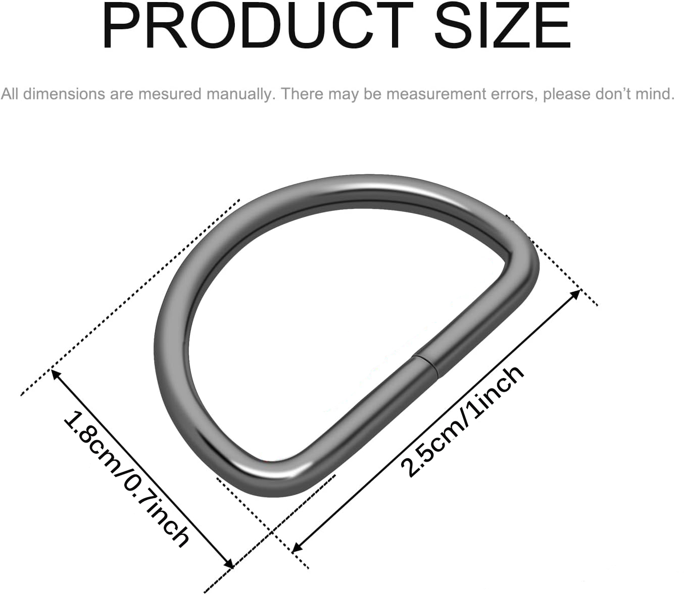 30/60/100 Stück D-förmige Meta – D Ring Strap Bewertung und Preis