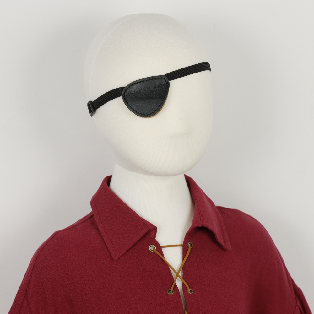 Schwarze PU-Leder-Piraten-Auge – Cosplay Prop Bewertung und Preis